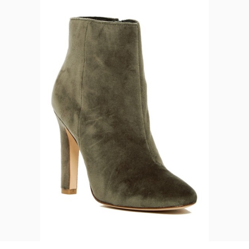 Joie Hachiro Velvet Booties Ash Green